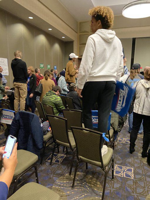 Standing on chairs